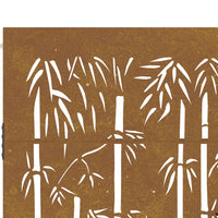 Thumbnail for Gartentor 85x200 cm Cortenstahl Bambus-Design