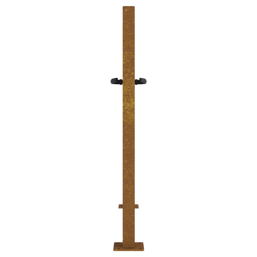 Gartentor 105x80 cm Cortenstahl Bambus-Design