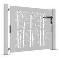 Thumbnail for Gartentor 105x105 cm Cortenstahl Bambus-Design