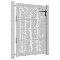 Thumbnail for Gartentor 105x155 cm Cortenstahl Bambus-Design