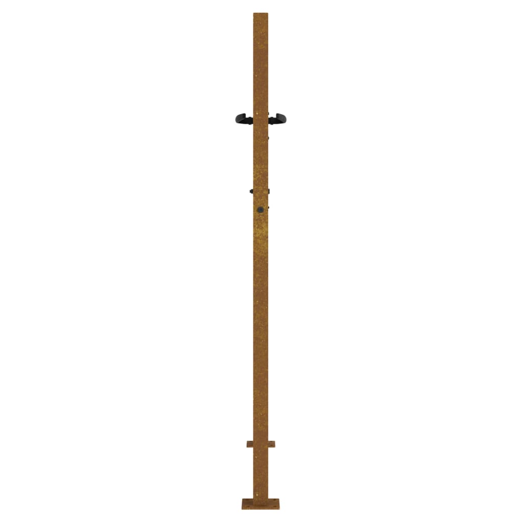Gartentor 105x155 cm Cortenstahl Bambus-Design