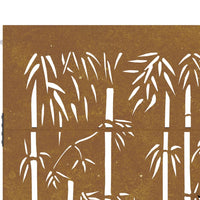 Thumbnail for Gartentor 105x205 cm Cortenstahl Bambus-Design