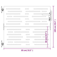 Thumbnail for Gartentor 85x100 cm Cortenstahl Quadratisches Design