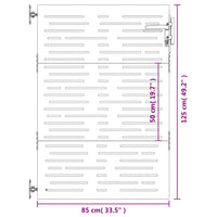 Thumbnail for Gartentor 85x125 cm Cortenstahl Quadratisches Design
