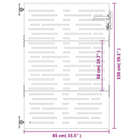 Thumbnail for Gartentor 85x150 cm Cortenstahl Quadratisches Design