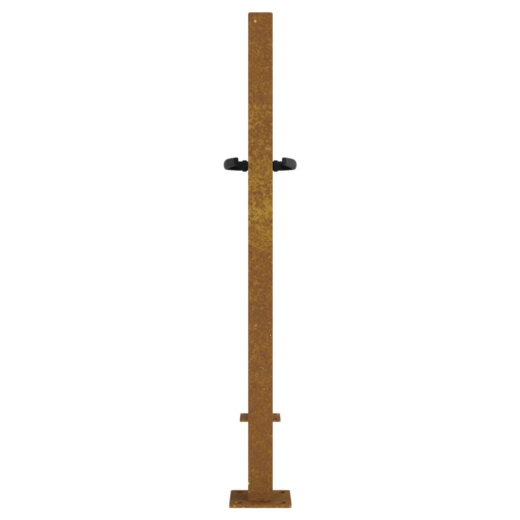 Gartentor 105x80 cm Cortenstahl Quadratisches Design