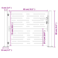Thumbnail for Gartentor 105x80 cm Cortenstahl Quadratisches Design
