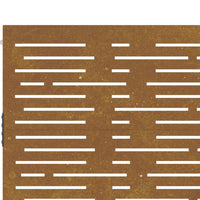 Thumbnail for Gartentor 105x180 cm Cortenstahl Quadratisches Design