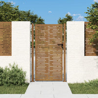 Thumbnail for Gartentor 105x180 cm Cortenstahl Quadratisches Design