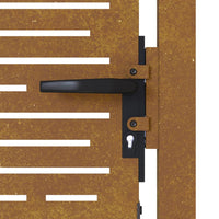Thumbnail for Gartentor 105x205 cm Cortenstahl Quadratisches Design