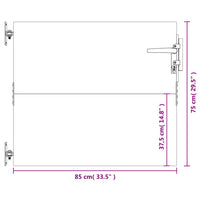 Thumbnail for Gartentor 85x75 cm Cortenstahl