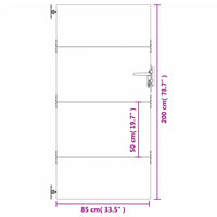 Thumbnail for Gartentor 85x200 cm Cortenstahl