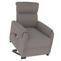 Thumbnail for Massagesessel mit Aufstehhilfe Taupe Stoff