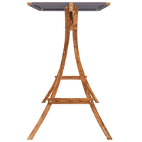 Thumbnail for Hollywoodschaukel mit Dach Massivholz Fichte mit Teak-Finish