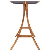 Thumbnail for Hollywoodschaukel mit Dach Massivholz Fichte mit Teak-Finish