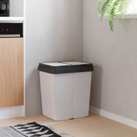 Thumbnail for Duo Mülleimer Weiß 2x25 L