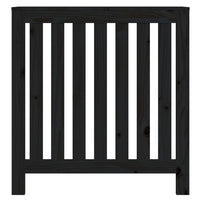 Thumbnail for Heizkörperverkleidung Schwarz 79,5x19x84 cm Massivholz Kiefer