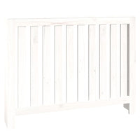 Thumbnail for Heizkörperverkleidung Weiß 108,5x19x84 cm Massivholz Kiefer