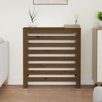 Thumbnail for Heizkörperverkleidung Honigbraun 79,5x19x84cm Massivholz Kiefer