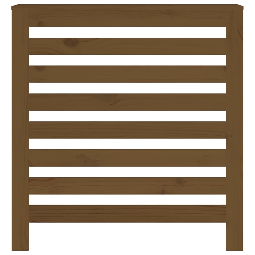 Heizkörperverkleidung Honigbraun 79,5x19x84cm Massivholz Kiefer