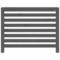 Thumbnail for Heizkörperverkleidung Grau 108,5x19x84 cm Massivholz Kiefer