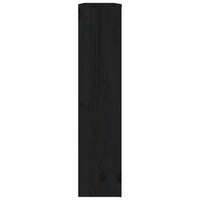 Thumbnail for Heizkörperverkleidung Schwarz 108,5x19x84 cm Massivholz Kiefer