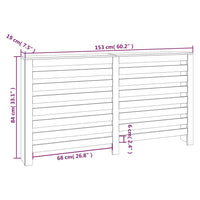 Thumbnail for Heizkörperverkleidung 153x19x84 cm Massivholz Kiefer