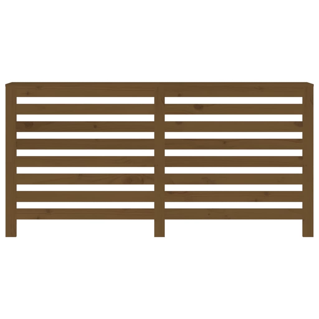 Heizkörperverkleidung Honigbraun 169x19x84 cm Massivholz Kiefer