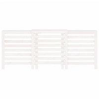 Thumbnail for Heizkörperverkleidung Weiß 210x21x85 cm Massivholz Kiefer