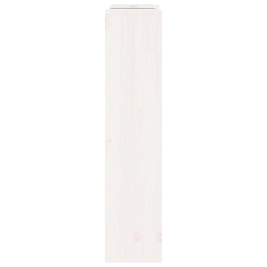 Heizkörperverkleidung Weiß 210x21x85 cm Massivholz Kiefer