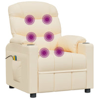 Thumbnail for Massagesessel Elektrisch Creme Stoff