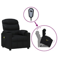 Thumbnail for Massagesessel mit Aufstehhilfe Schwarz Kunstleder