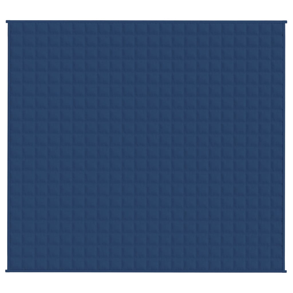 Gewichtsdecke Blau 200x225 cm 13 kg Stoff
