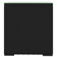 Thumbnail for Beistelltisch Schwarz 40x37x40,5 cm Poly Rattan