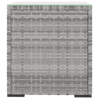Thumbnail for Beistelltisch Grau 40x37x40,5 cm Poly Rattan