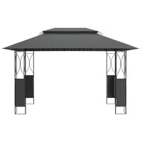 Thumbnail for Pavillon mit Dach Anthrazit 400x300x270 cm Stahl