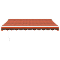Thumbnail for Gelenkarmmarkise Orange und Braun 3,5x2,5 m Stoff und Aluminium