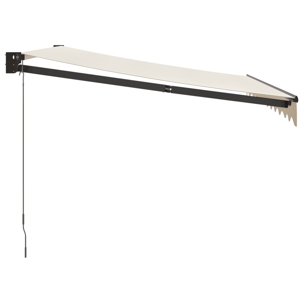 Gelenkarmmarkise Creme 3,5x2,5 m Stoff und Aluminium
