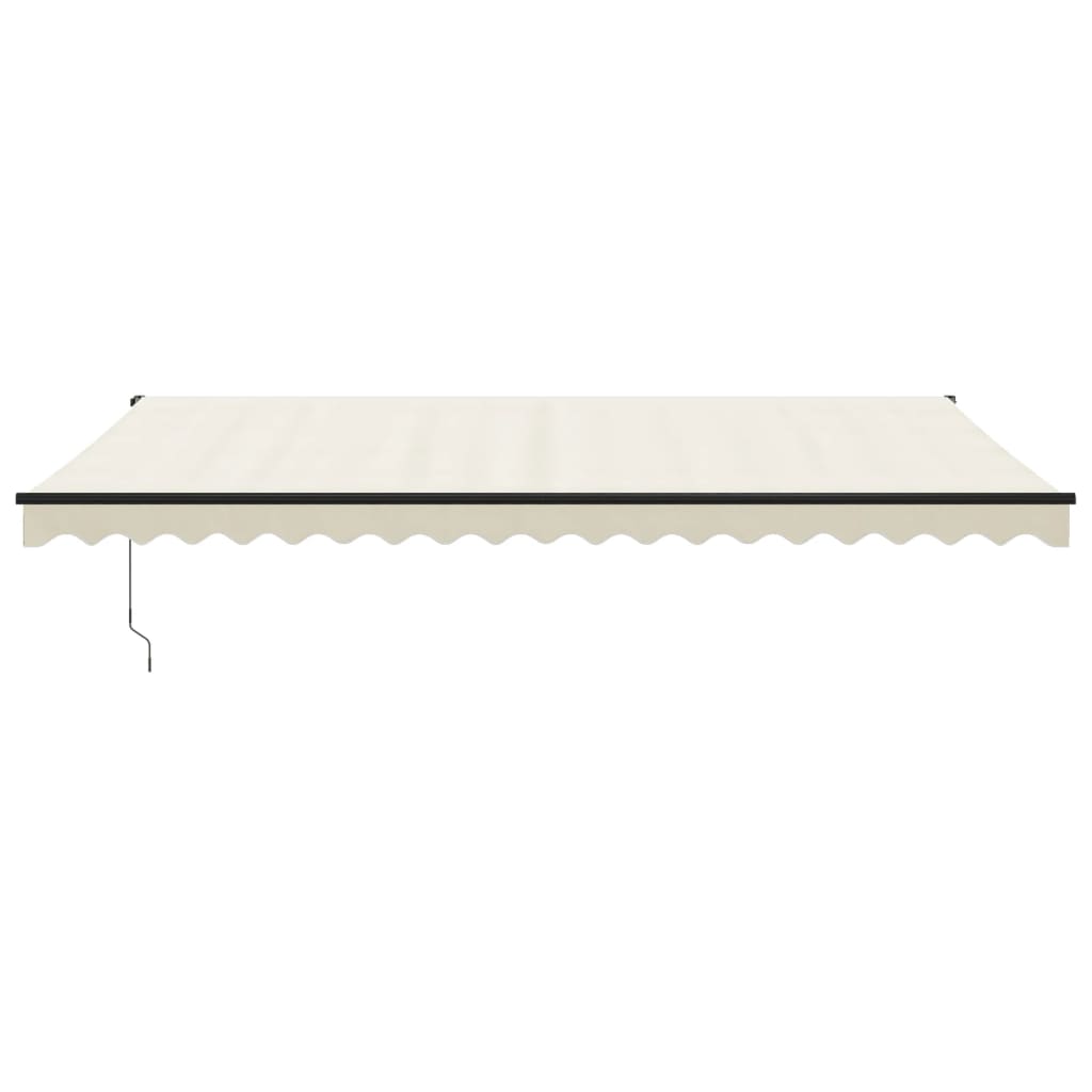 Gelenkarmmarkise Creme 5x3 m Stoff und Aluminium