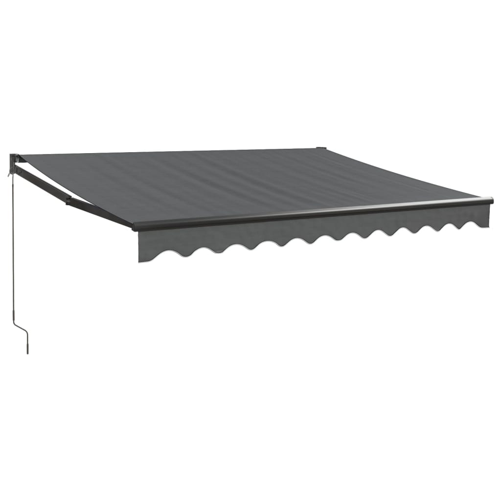 Gelenkarmmarkise Anthrazit 3x2,5 m Stoff und Aluminium