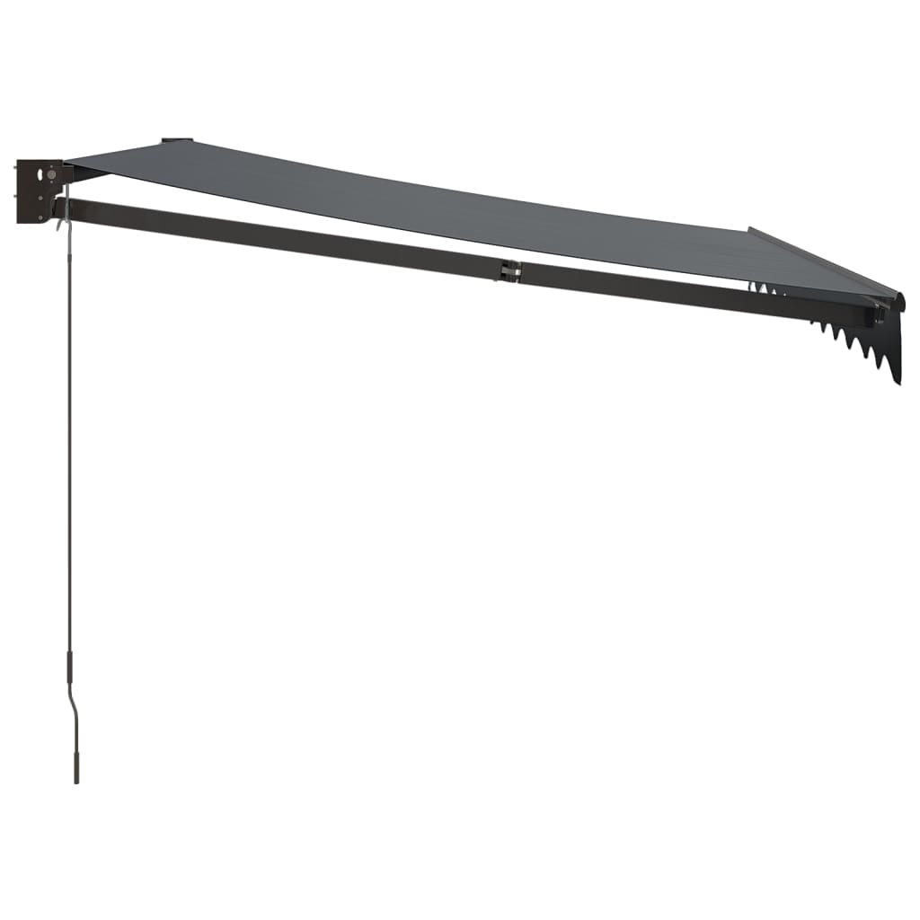Gelenkarmmarkise Anthrazit 3x2,5 m Stoff und Aluminium