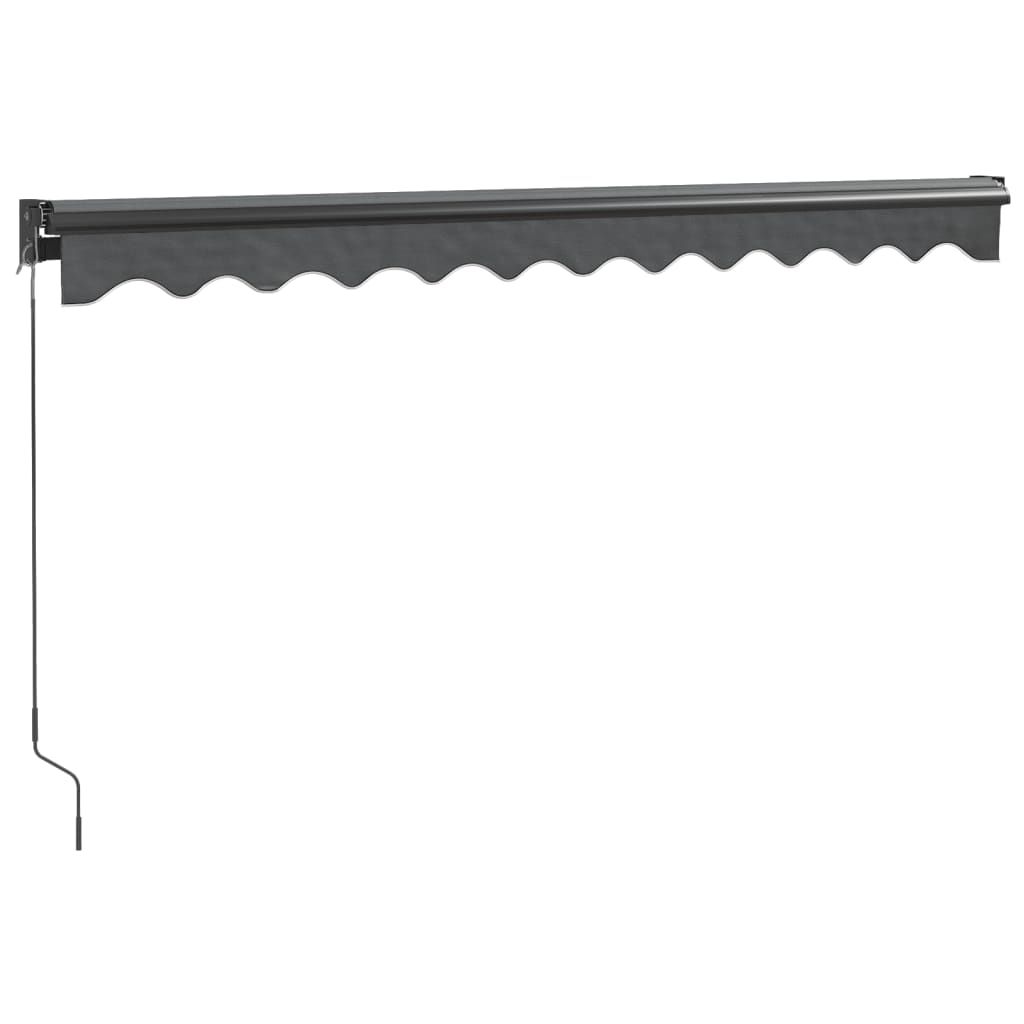 Gelenkarmmarkise Anthrazit 3x2,5 m Stoff und Aluminium
