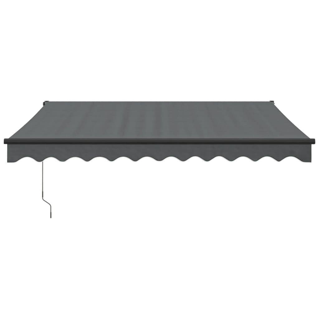 Gelenkarmmarkise Anthrazit 3,5x2,5 m Stoff und Aluminium