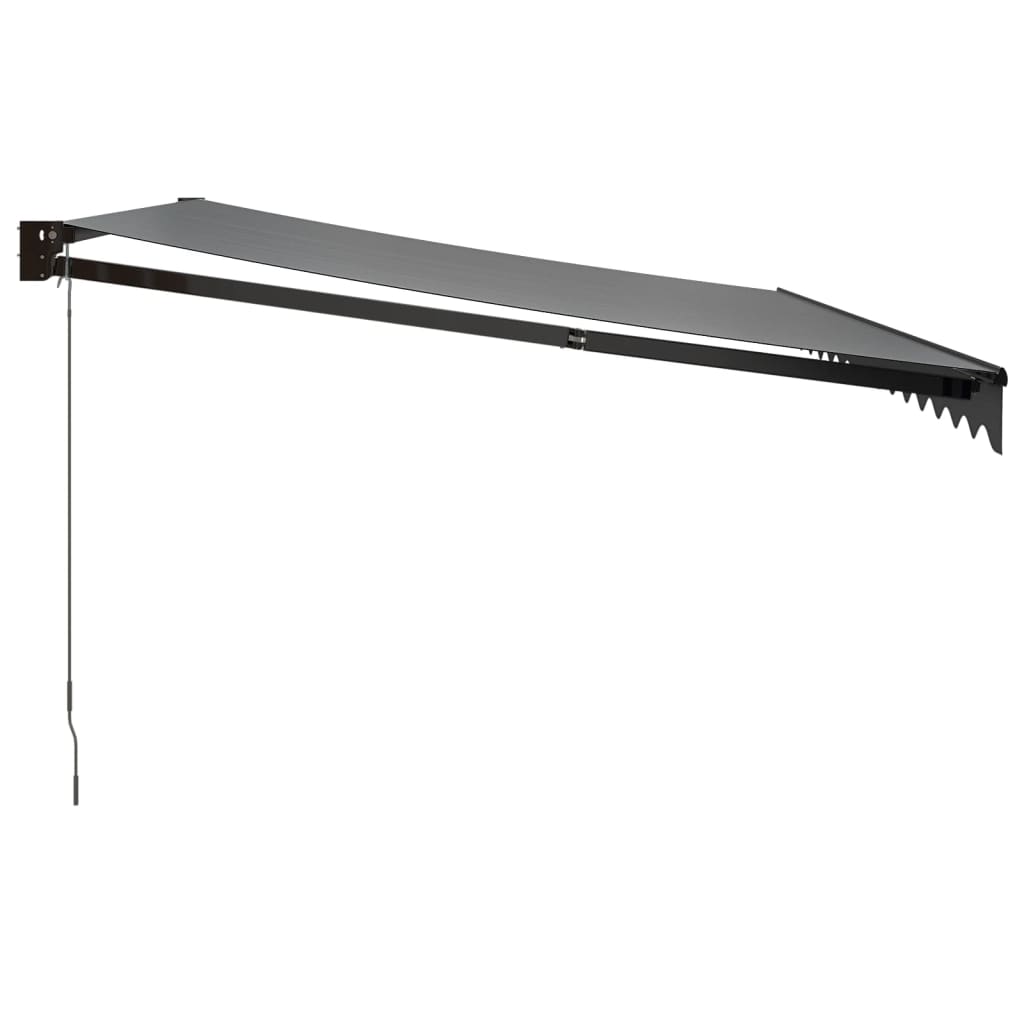 Gelenkarmmarkise Anthrazit 4x3 m Stoff und Aluminium