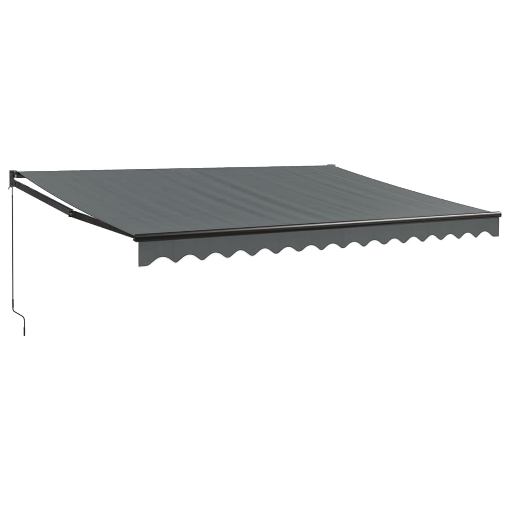 Gelenkarmmarkise Anthrazit 4,5x3 m Stoff und Aluminium