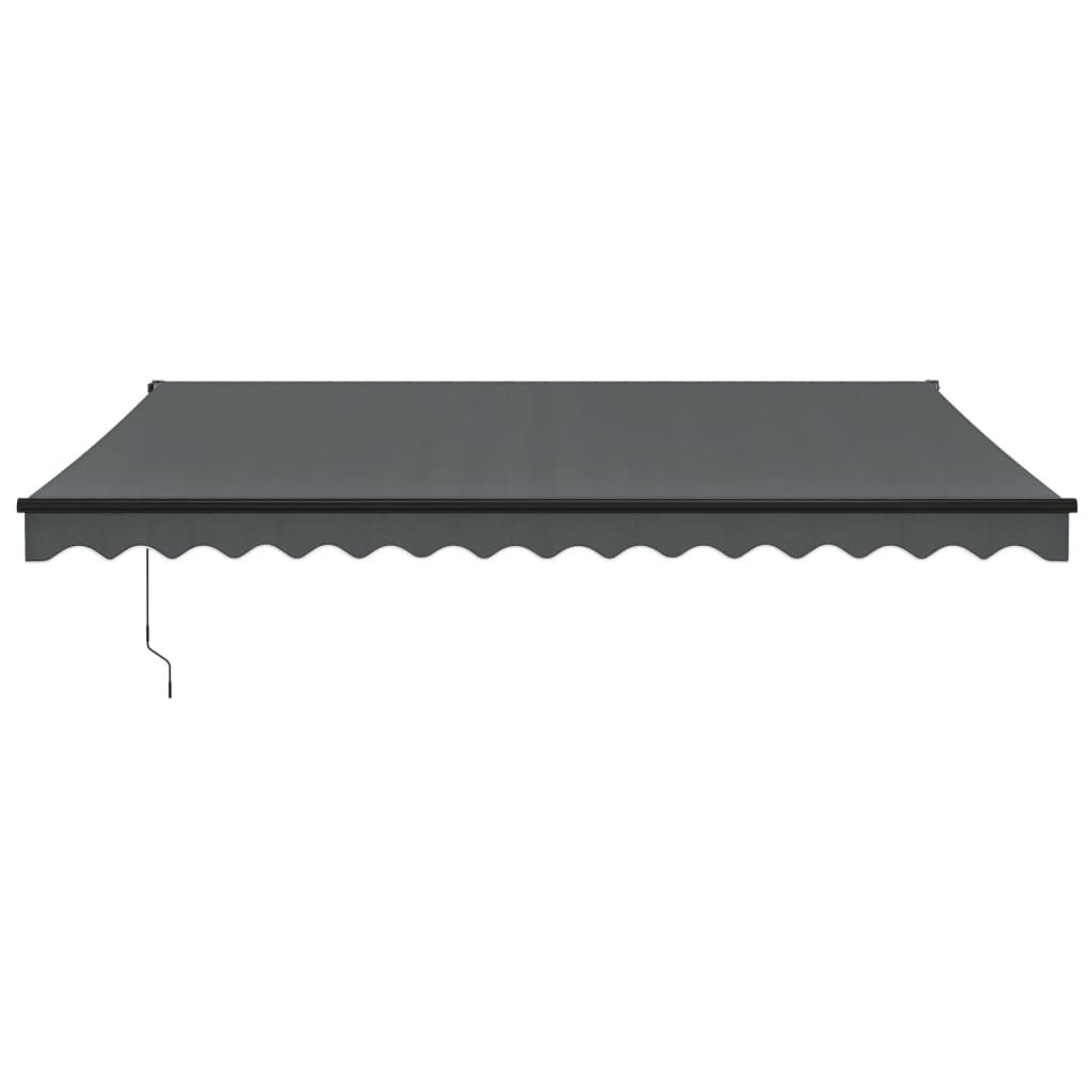 Gelenkarmmarkise Anthrazit 4,5x3 m Stoff und Aluminium