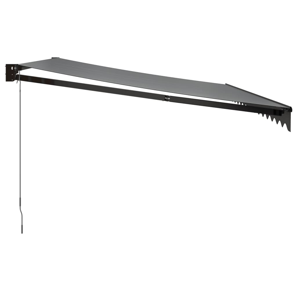 Gelenkarmmarkise Anthrazit 4,5x3 m Stoff und Aluminium