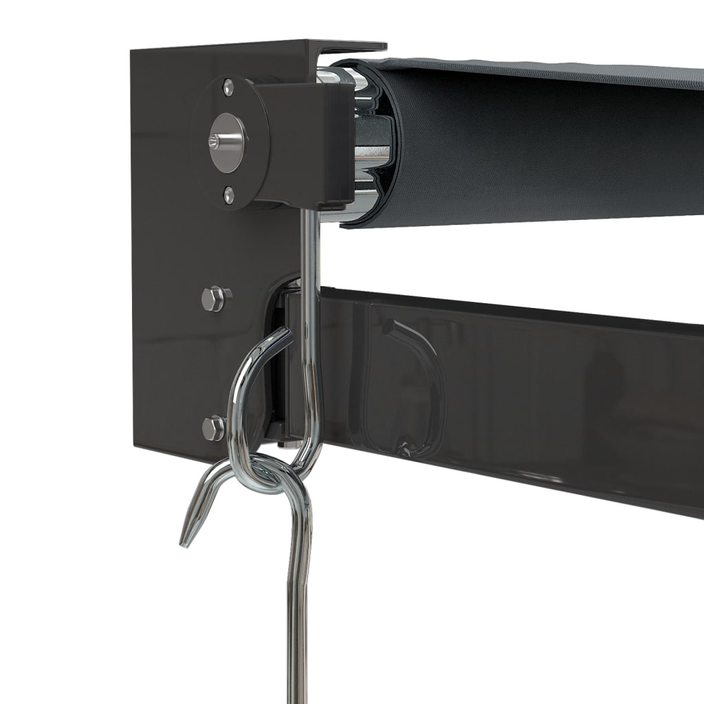 Gelenkarmmarkise Anthrazit 5x3 m Stoff und Aluminium