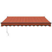 Thumbnail for Gelenkarmmarkise Orange und Braun 3x2,5 m Stoff und Aluminium