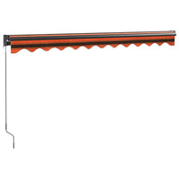 Thumbnail for Gelenkarmmarkise Orange und Braun 3x2,5 m Stoff und Aluminium
